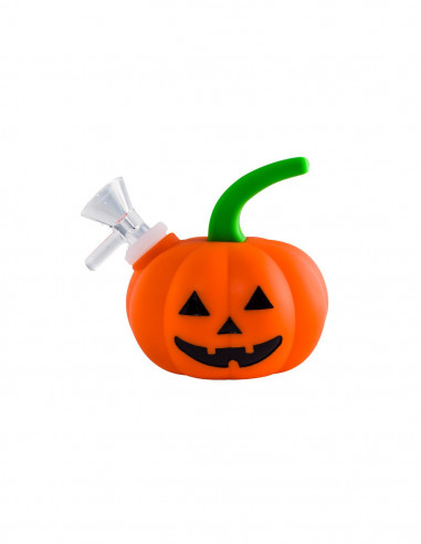 Mini Bong Calabaza Silicona con Quemador de Vidrio 3,5" - BY ZF
